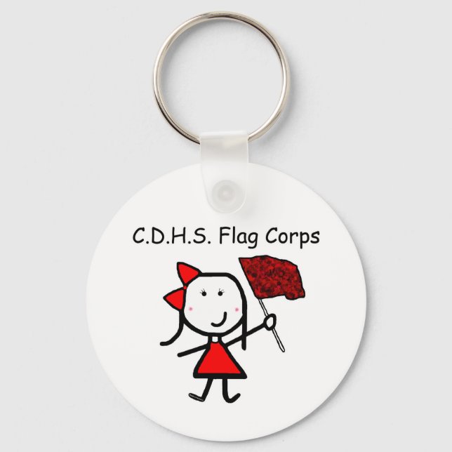 Guard - C.D.H.S. Flagga Corps Nyckelring (Framsida)