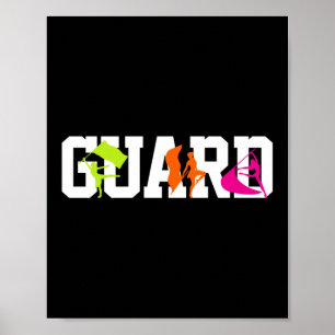 Guard Färg Guard Marching Band Poster