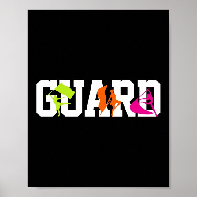 Guard Färg Guard Marching Band Poster (Framsidan)