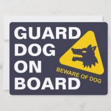 GUARD HUND/ DIG DRIVER SLOW-bilskyltar