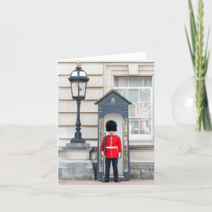 Guard på Buckingham Palace Blank Greeting Card Tack Kort