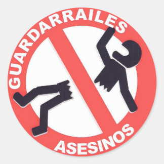 guardarrailestocarrodilla.com pegatina runt klistermärke