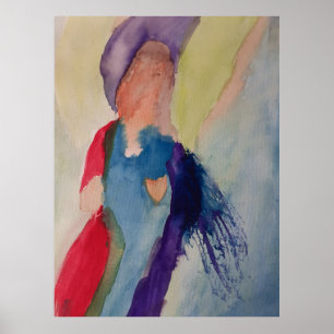 Guardian Angel Abstrakt Art Poster