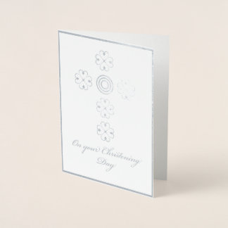Guardian angel Adinkra christening Card Folierat Kort