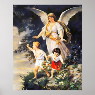 Guardian Angel, av Bernhard Plockhorst Poster