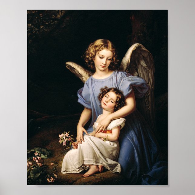 Guardian angel av Joseph Stieler Poster (Framsidan)