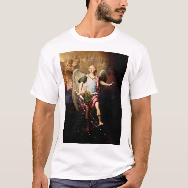 Guardian angel av Vladimir Borovikovsky T Shirt (Framsida)