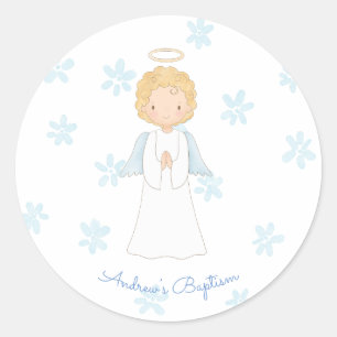Guardian Angel Baptism Catholic Christening Runt Klistermärke