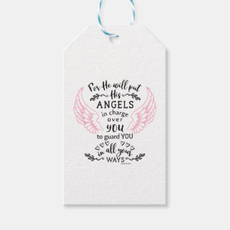 Guardian Angel Bible Verse Psalm 91 Presentetikett