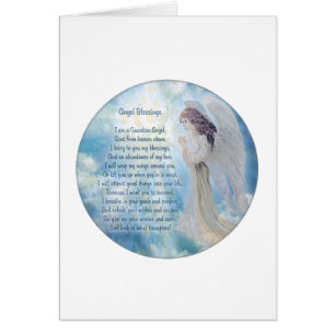 Guardian Angel Blessings Hälsningskort