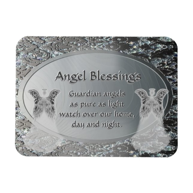 Guardian Angel Blessings Magnet (Horisontell)