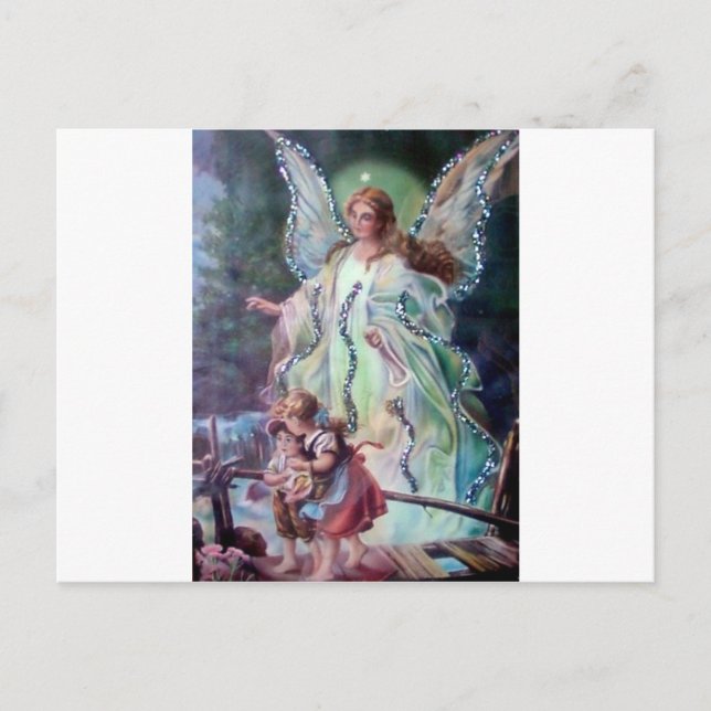 GUARDIAN ANGEL c. 1900 Vykort (Framsida)