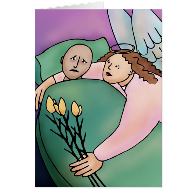 Guardian Angel Card Hälsningskort (Framsidan)