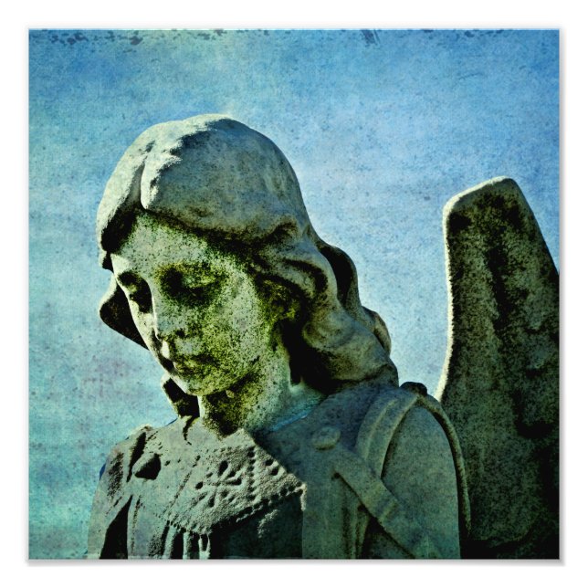 Guardian Angel Cemetery Art Fototryck (Framsidan)