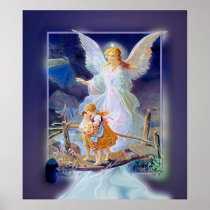 Guardian Angel, Children and Bridge (Exklusiv) Poster