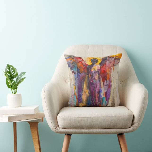 Guardian Angel Colorful Expression Kudde (Stol)