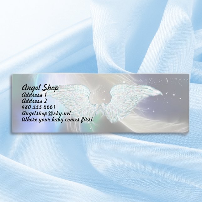 Guardian Angel Feather Mini Affärskort Mini Visitkort (Skapare uppladdad)