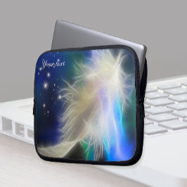 Guardian Angel Feather & Stars Laptop sleeve