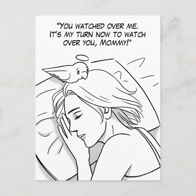 Guardian angel för Mamma Vykort (Framsida)