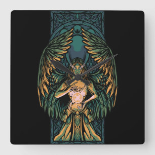 Guardian Angel Fyrkantig Klocka