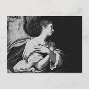 Guardian Angel i Black and White Vykort