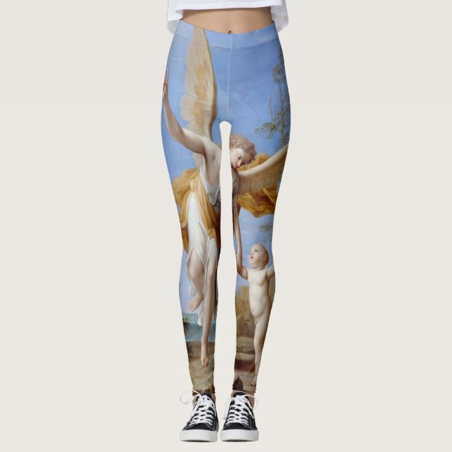 "Guardian Angel"-konstverk Leggings (Framsida)