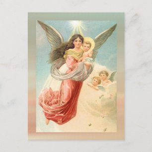 Guardian Angel med Children Vykort