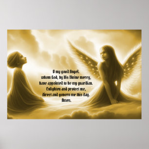 Guardian Angel med Prayer Poster