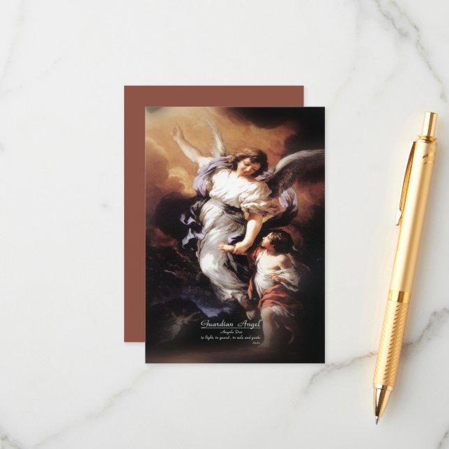 Guardian Angel med Prayer Tilläggskort (Fram/Back In Situ)