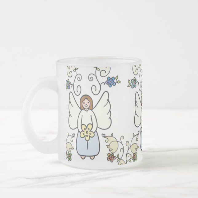 Guardian Angel Mug Frostad Glasmugg (Vänster)