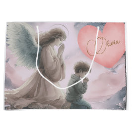 Guardian Angel och Child Praying Together