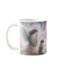 Guardian Angel och Child Praying Together