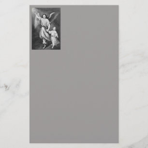 Guardian Angel och Child Stationery Brevpapper