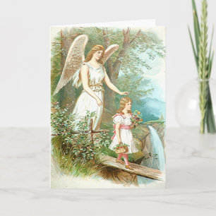 Guardian Angel och Girl Kort