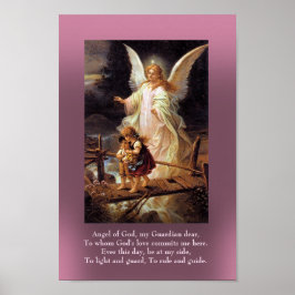 Guardian Angel och Två barn Poster