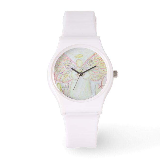Guardian Angel of Hearts Anpassningsbar Art Watch  Armbandsur (Framsida)