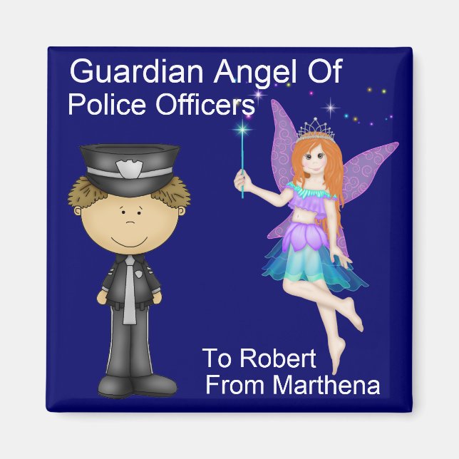 Guardian Angel of Police Officers by SRF Magnet (Framsidan)
