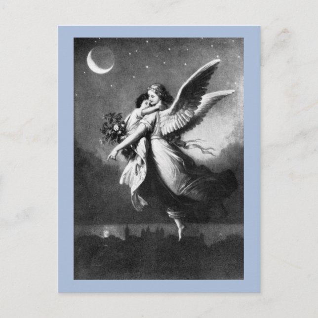 Guardian Angel på natten Vykort (Framsida)