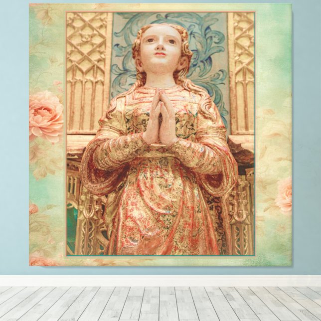Guardian Angel painting Canvastryck (Insitu (trägolv))