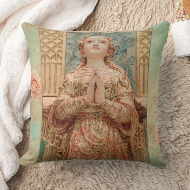 Guardian Angel painting Kudde (Filt)