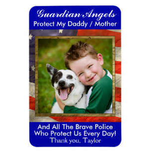 Guardian Angel polis/Militär Magnet