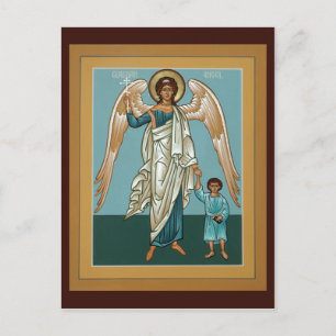 Guardian Angel Prayer Card Vykort