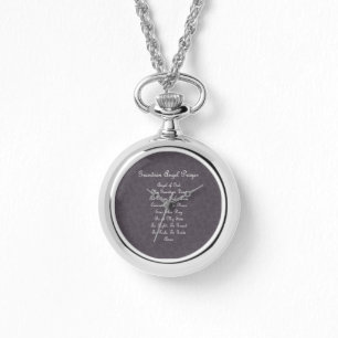 Guardian Angel Prayer Charcol Armbandsur