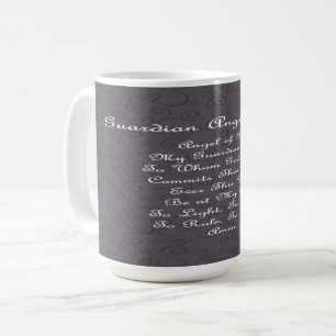Guardian Angel Prayer Charcol Kaffemugg