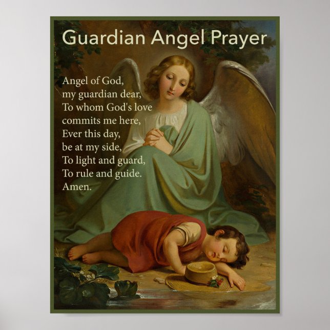 Guardian Angel Prayer for Boys Poster (Framsidan)