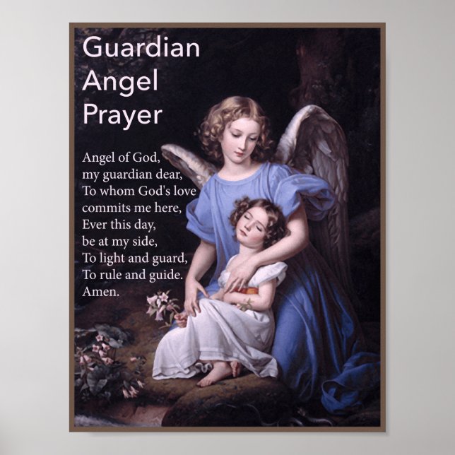 Guardian Angel Prayer for Girls Poster (Framsidan)