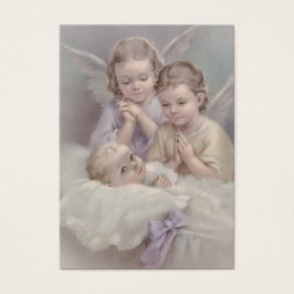Guardian Angel Prayer Heliga Card Visitkort