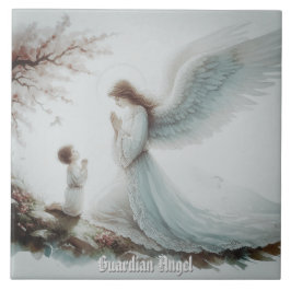 Guardian Angel Prayer Kakelplatta