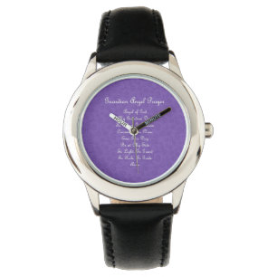 Guardian Angel Prayer Lila Armbandsur