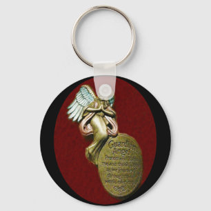 Guardian Angel prayer Nyckelring